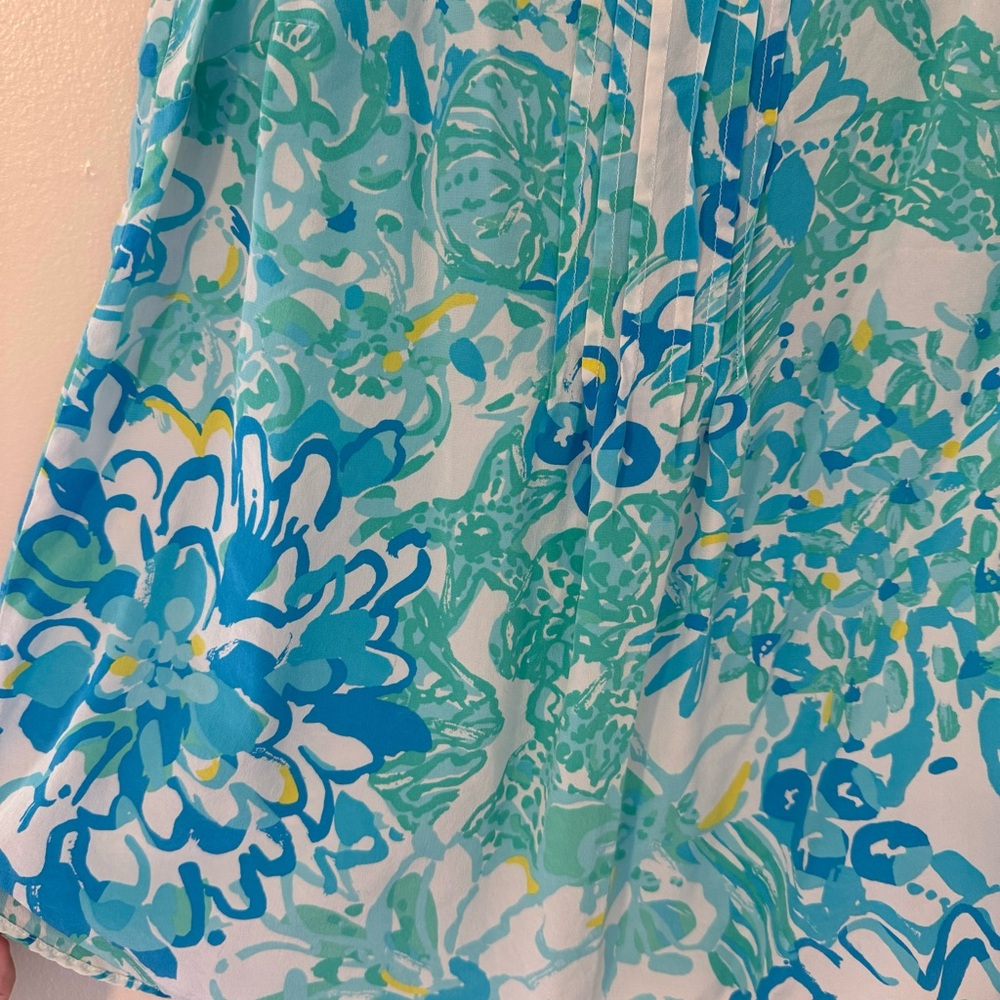 Lilly Pulitzer Dahlia Silk Tank in Resort White In A Pinch Size XS - Picture 4 of 8